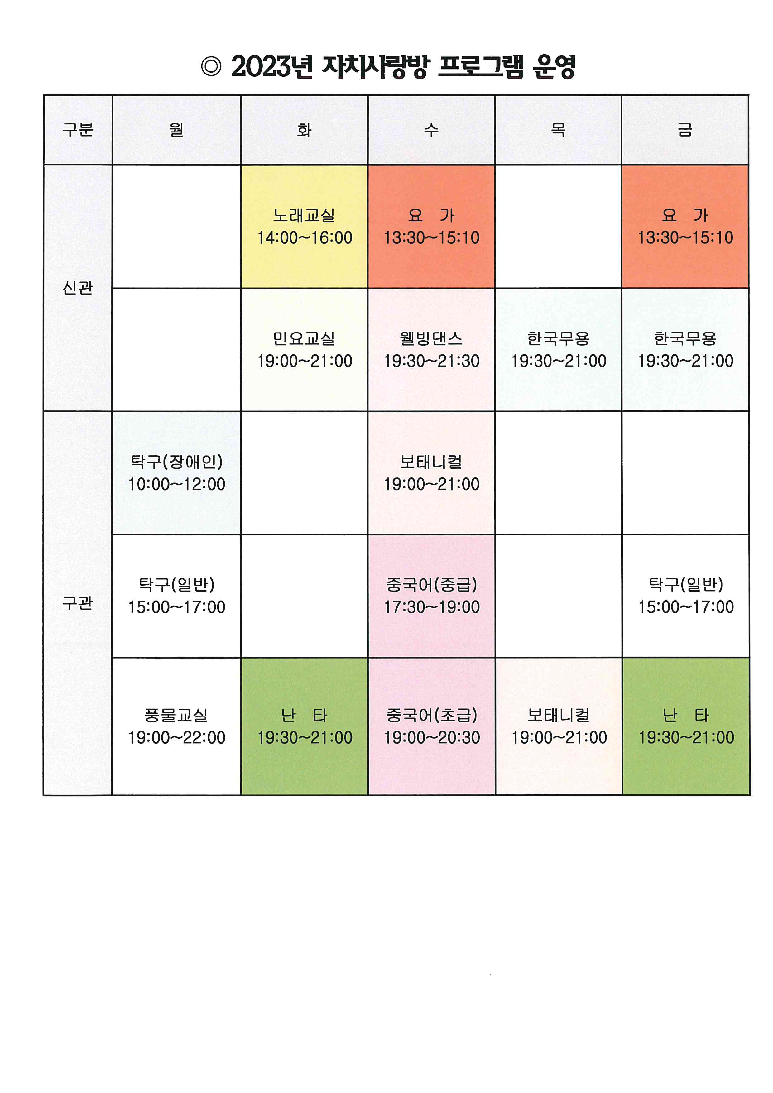 자치사랑방 프로그램 1