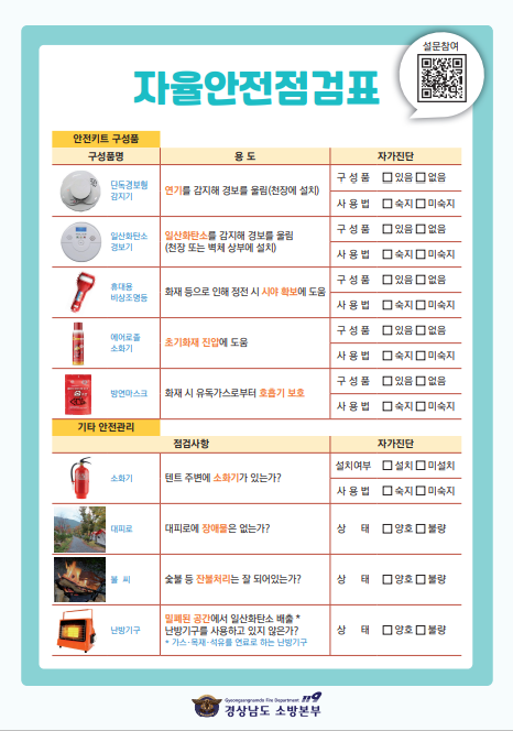 캠핑장·야영장 안전용품(7종 1세트) 2