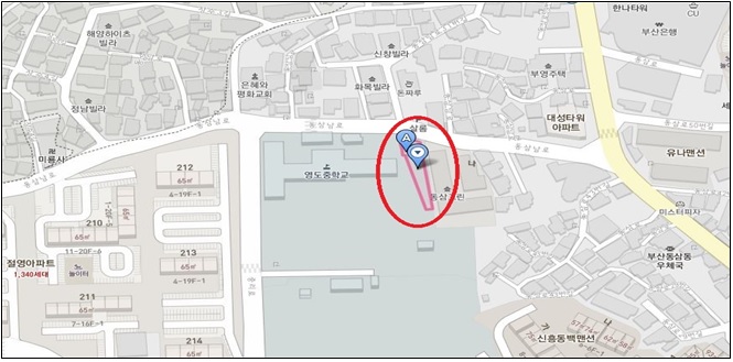 영도중학교옆 공영주…