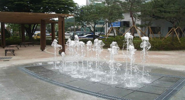장기쉼터 수경시설(바닥분수) 1