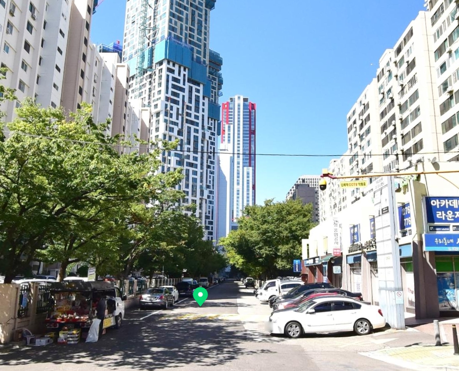 수정아파트옆 공영노상주차장