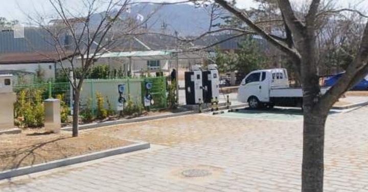 창포원 전기차충전소…