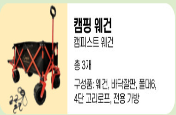 용인청년LAB수지 캠핑용품 캠핑 웨건 1