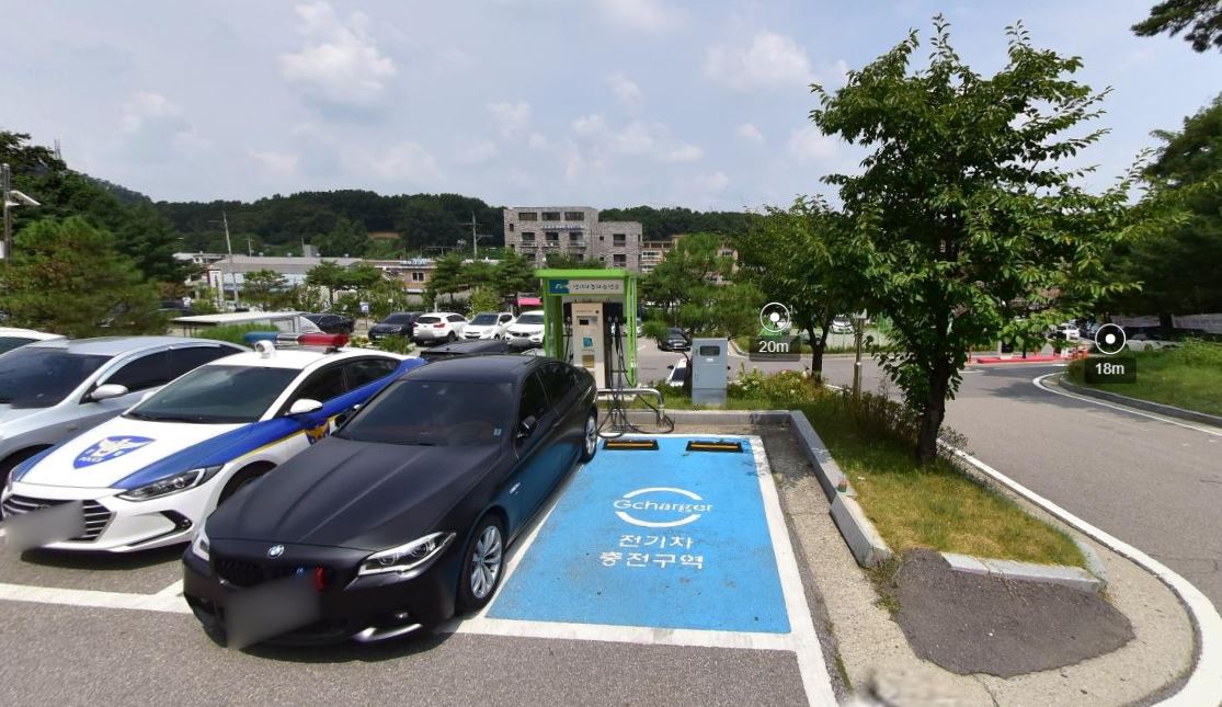 오포1동 주차장 내 전기차충전소 1