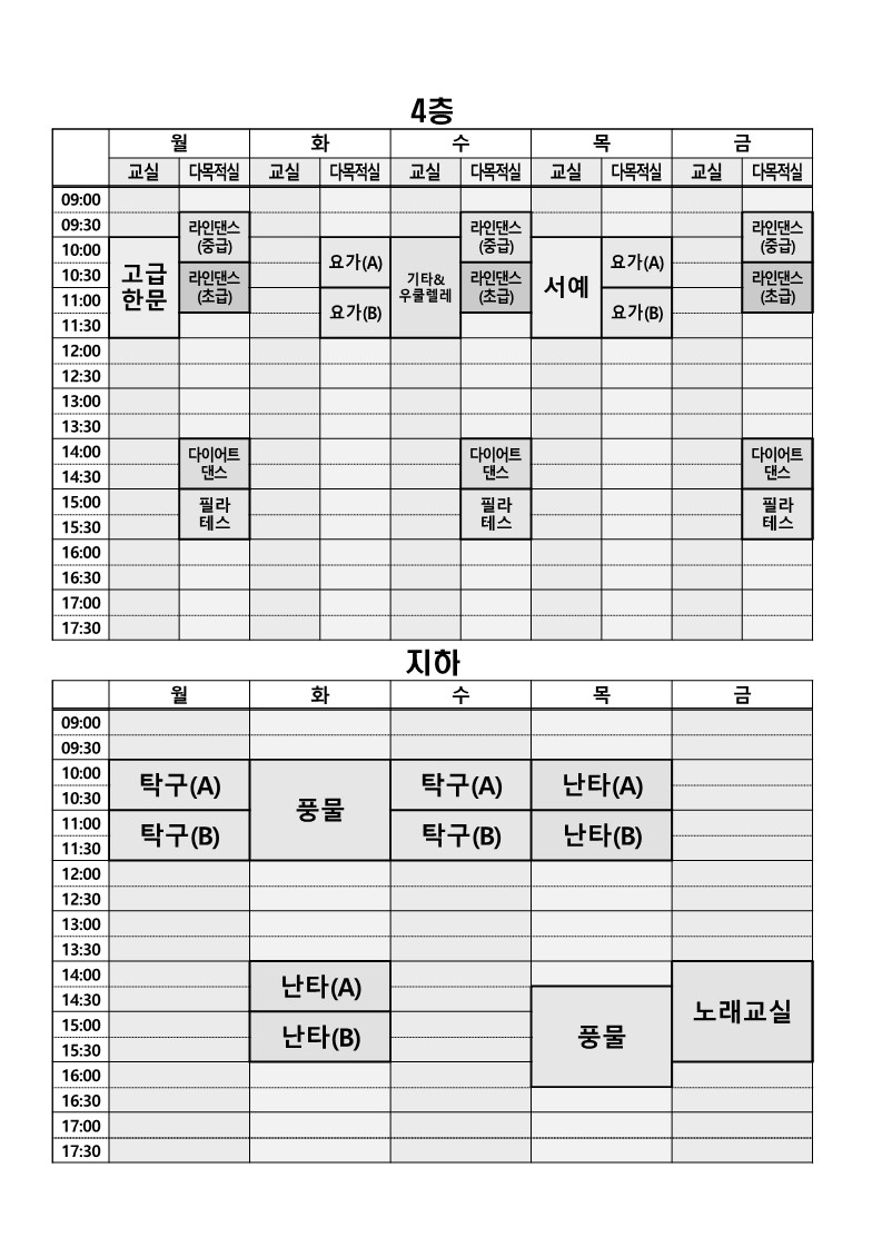 십정1동 주민자치프로그램 2