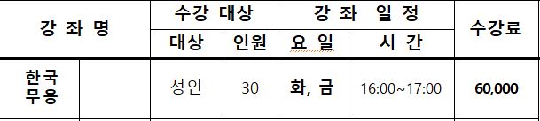 한국무용 1