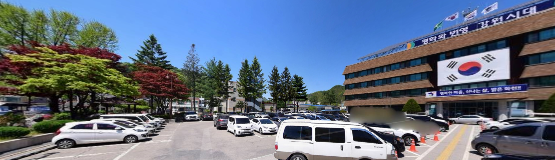 화천군청 1층 주차…