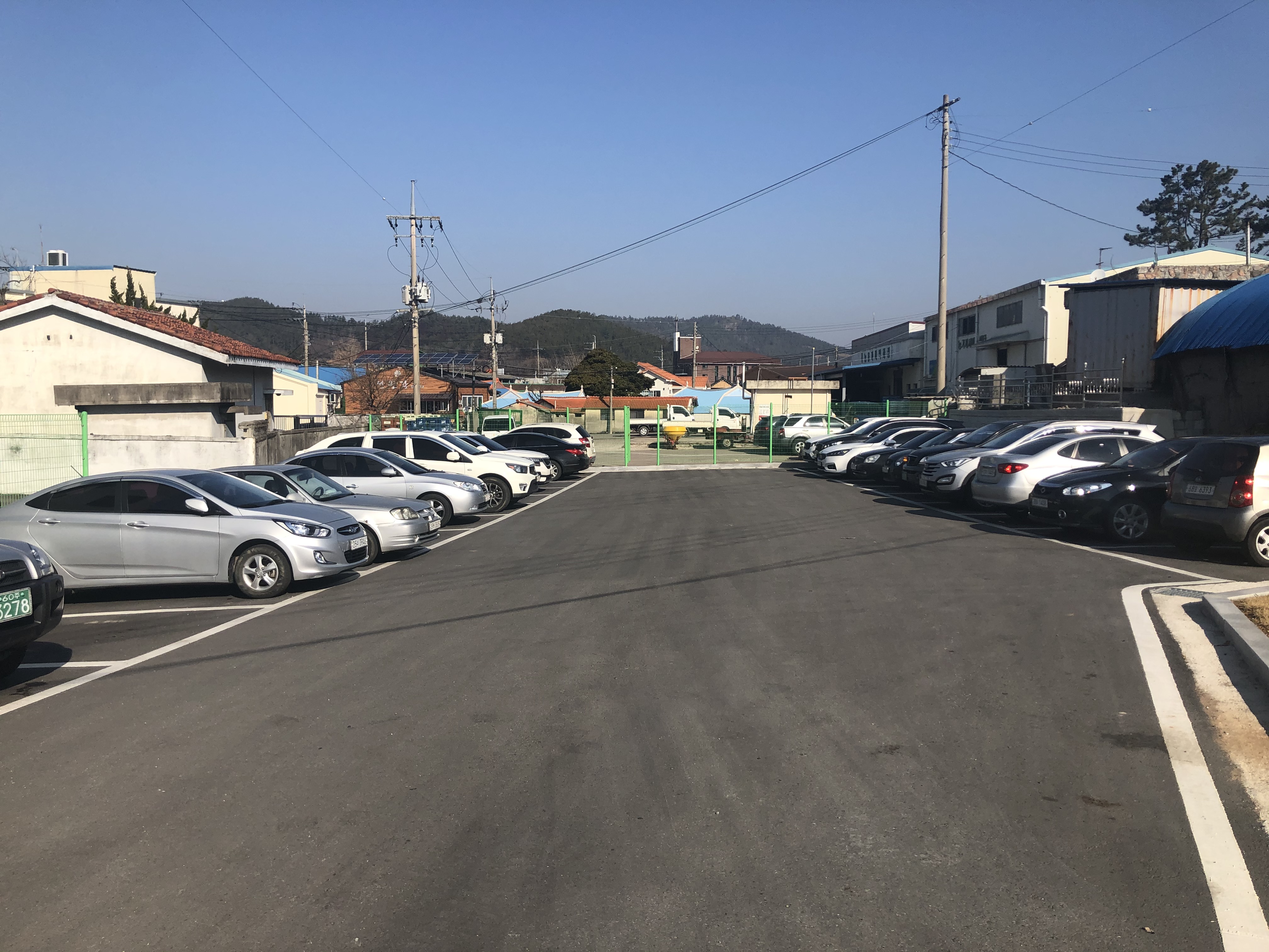 화산면사무소 주차장…