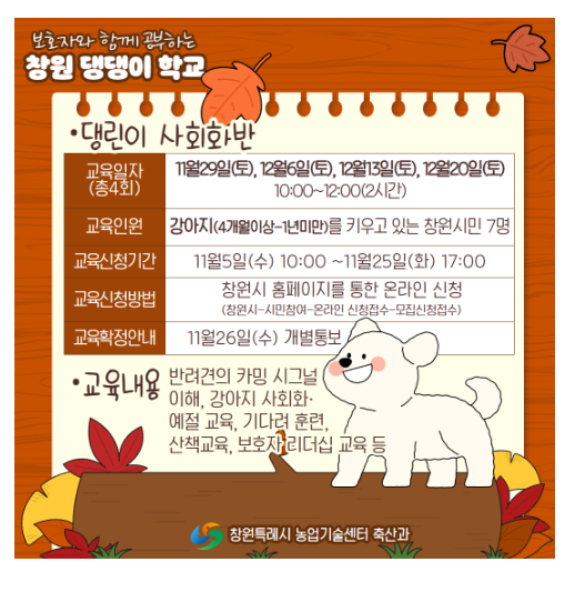 펫빌리지 ‘창원 댕댕이 학교’ 11월 교육 3