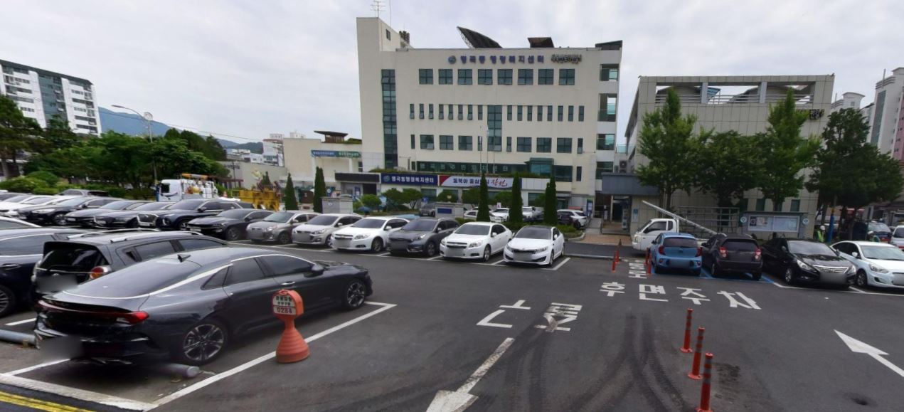 명곡동행정복지센터 앞 주차장