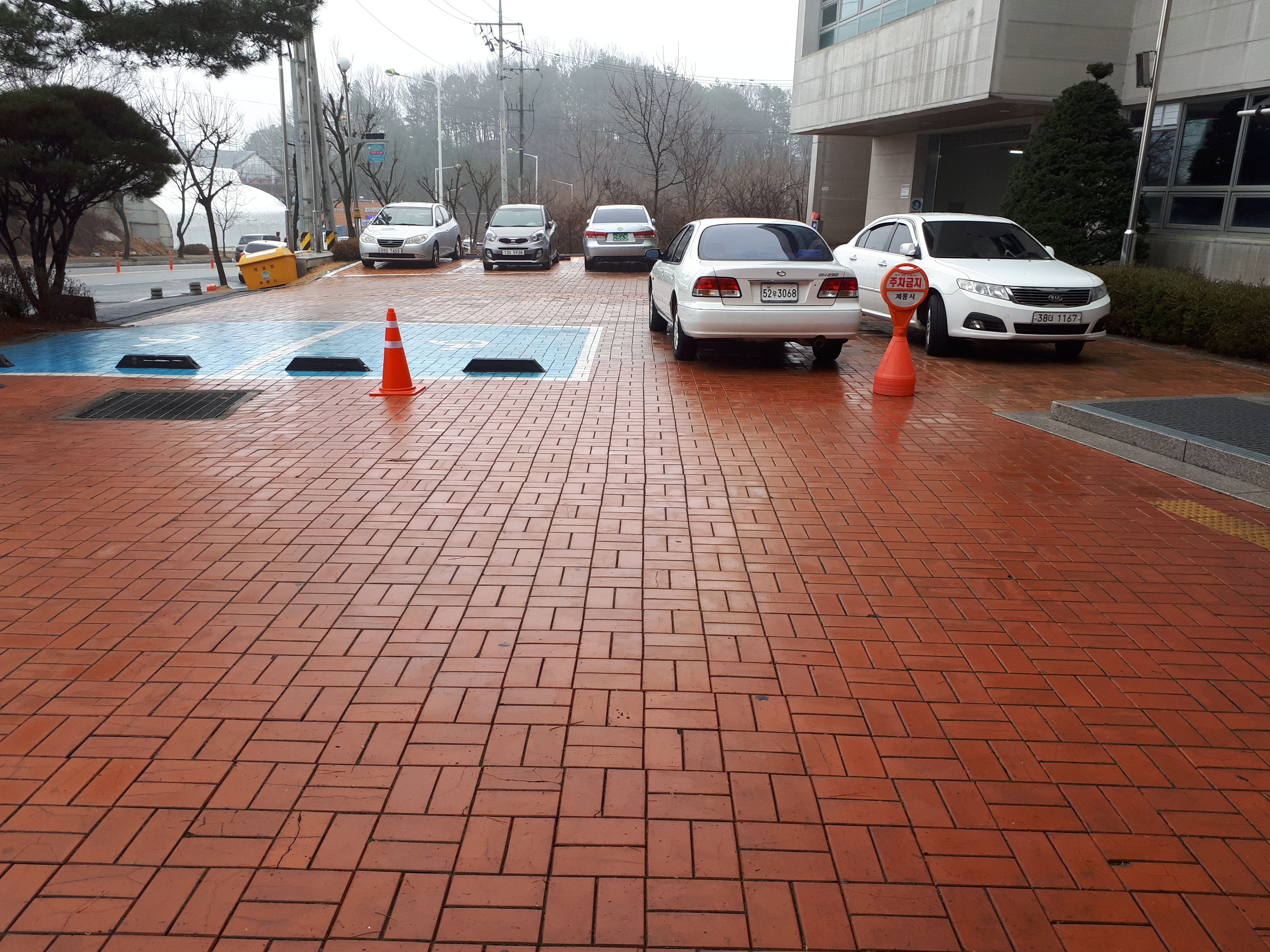 계룡도서관 지하, 건물뒤 1