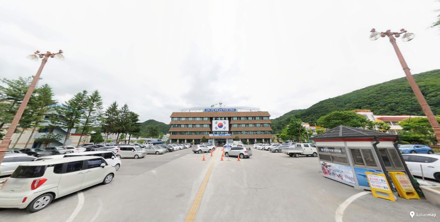 화천군청 주차장 이…