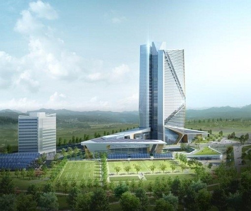 한국전력기술 본관앞…