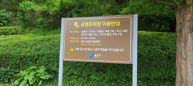 용인농촌테마파크 주차장 2