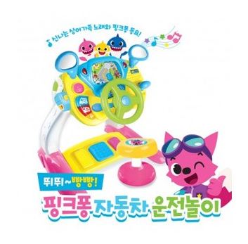 [지나월드] 뛰뛰빵빵 핑크퐁 자동차 운전놀이 — 제공기관 등록 이미지