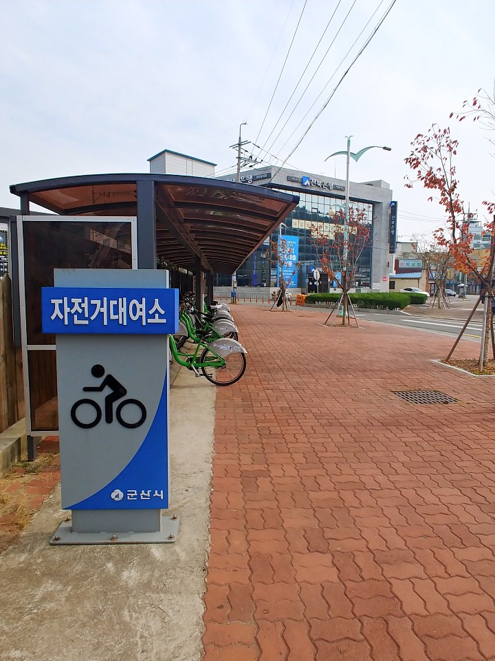 군산시 공영자전거 대여(팔마광장교차로 에이본호텔쪽) — 제공기관 등록 이미지
